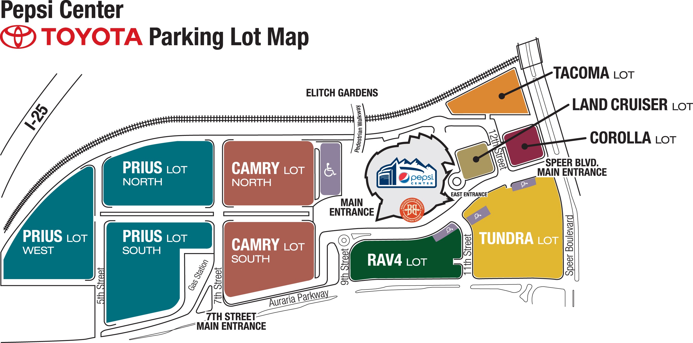 Toyota Center Houston Parking Map